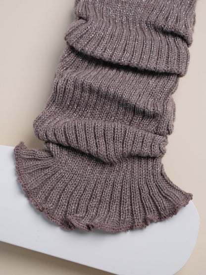 Cozy Ribbed Knit Leg Warmers – Women's Winter Ballet Style