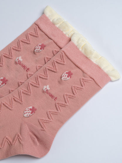 Strawberry Whip – Women's Crew Socks