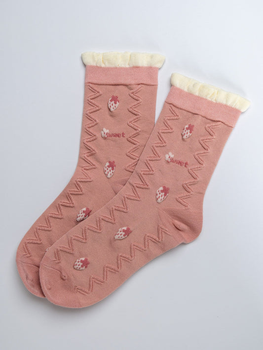 Strawberry Whip – Women's Crew Socks