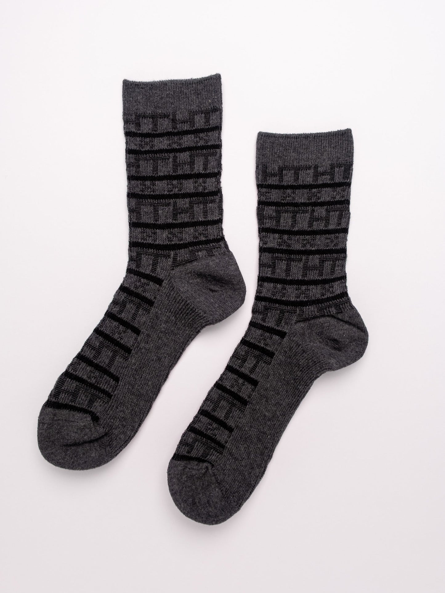 Geometric Pattern man's Combed Cotton Crew Socks