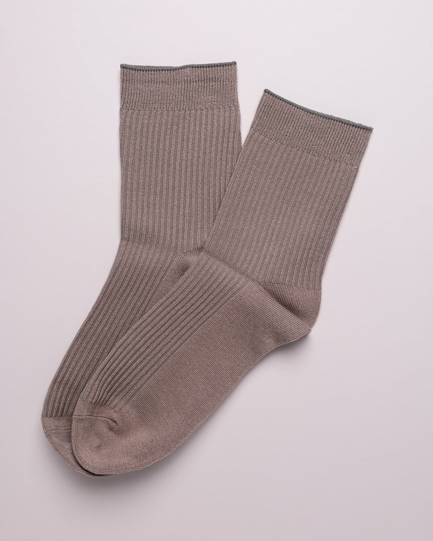 Men's Classic Ribbed Cotton Quarter Socks – 4 Colors