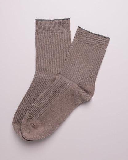 Men's Classic Ribbed Cotton Quarter Socks – 4 Colors