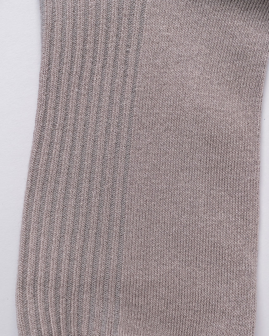 Men's Classic Ribbed Cotton Quarter Socks – 4 Colors