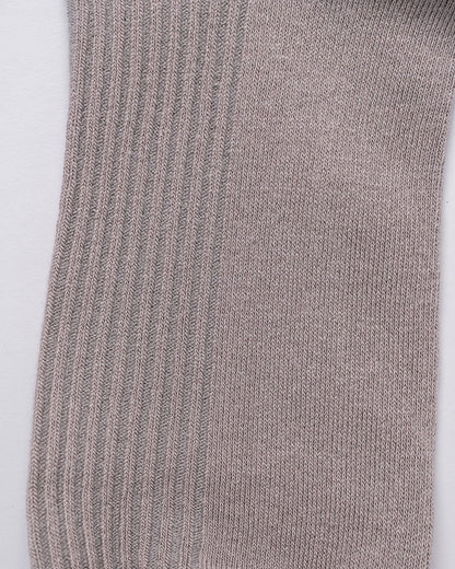 Men's Classic Ribbed Cotton Quarter Socks – 4 Colors