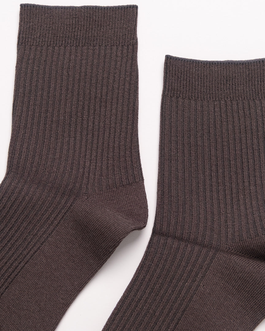 Men's Classic Ribbed Cotton Quarter Socks – 4 Colors