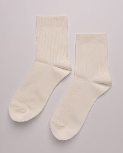 Men's Classic Ribbed Cotton Quarter Socks – 4 Colors