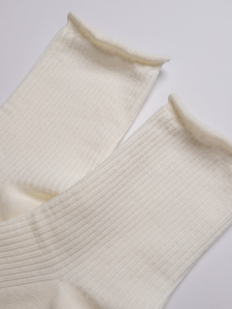 Women's Classic Ribbed Cotton Crew Socks – White. Grey. Black