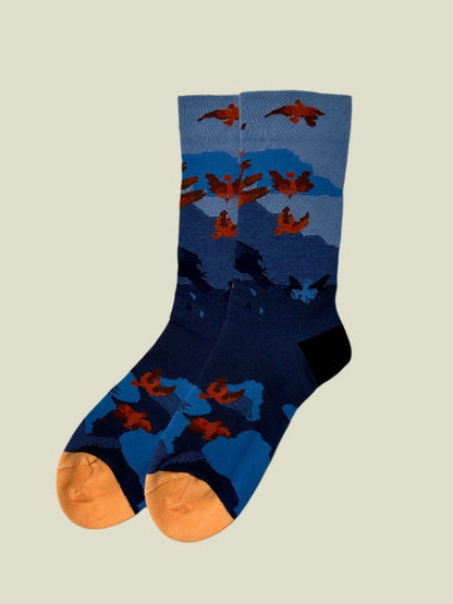 Firebirds Over Ridge – Women's Crew Socks