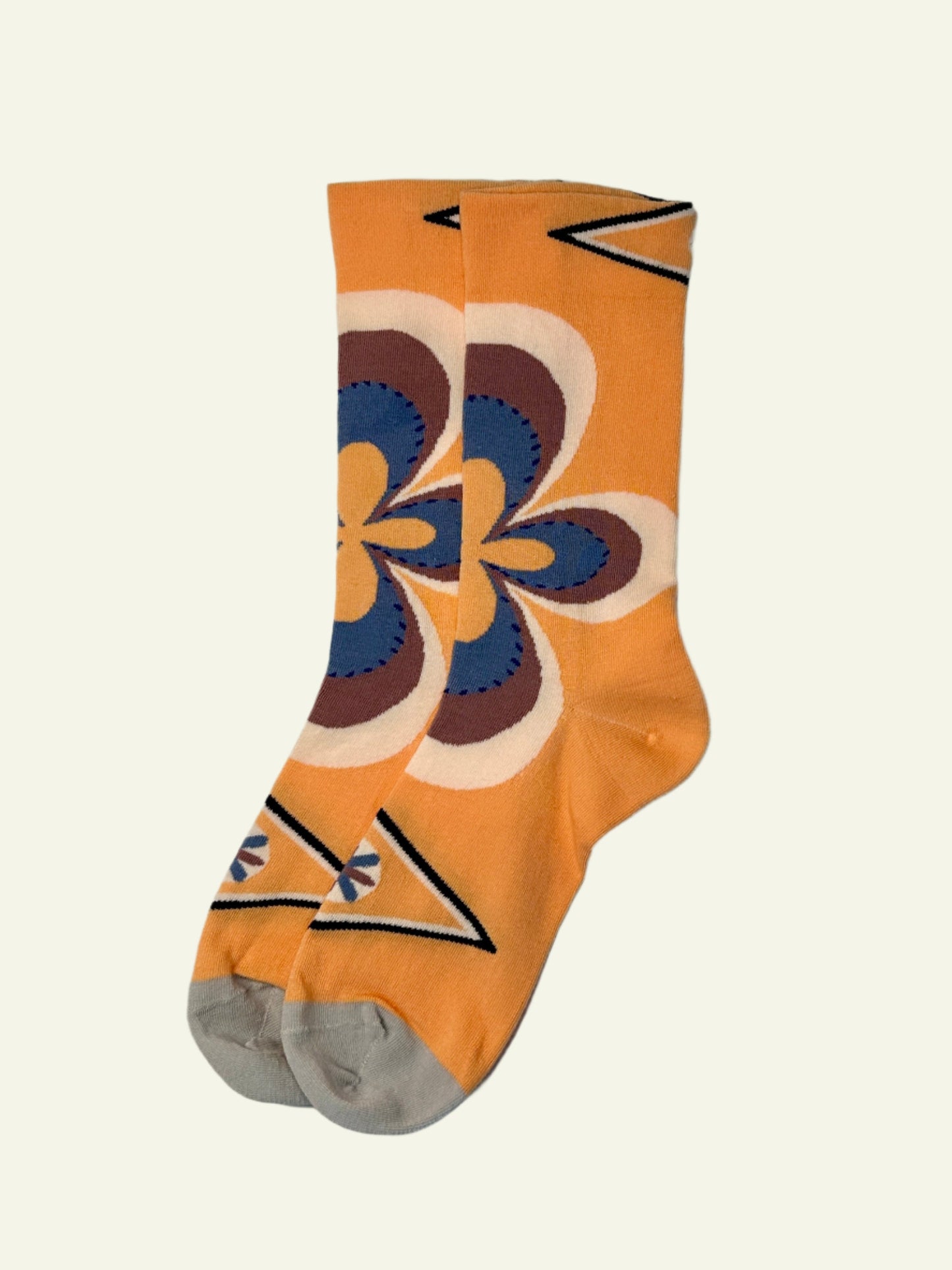 Groovy Blossom – Women's Crew Socks