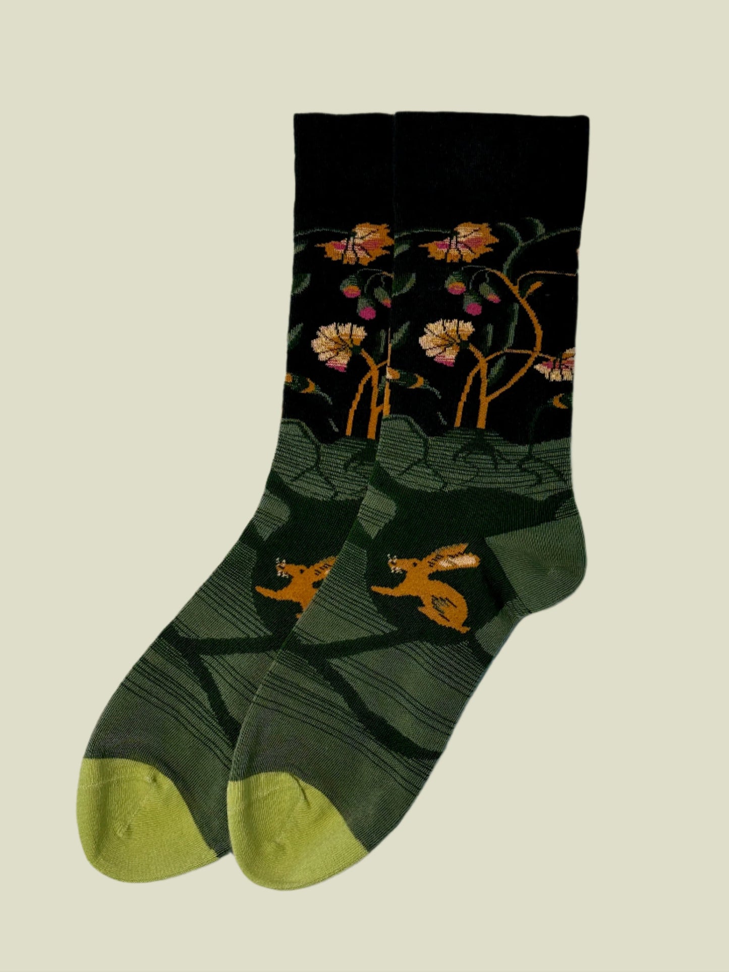 Meadow Bunny – Women's Crew Socks