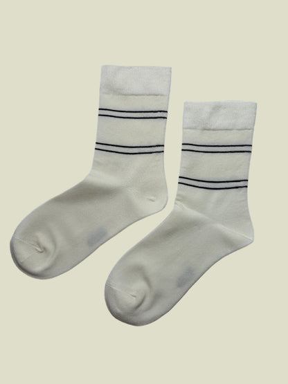 Classic Striped Modal Women's Crew Socks
