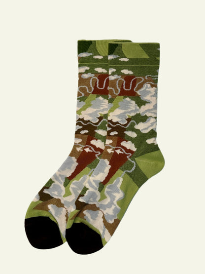 Wilderness Sketch – Women's Crew Socks