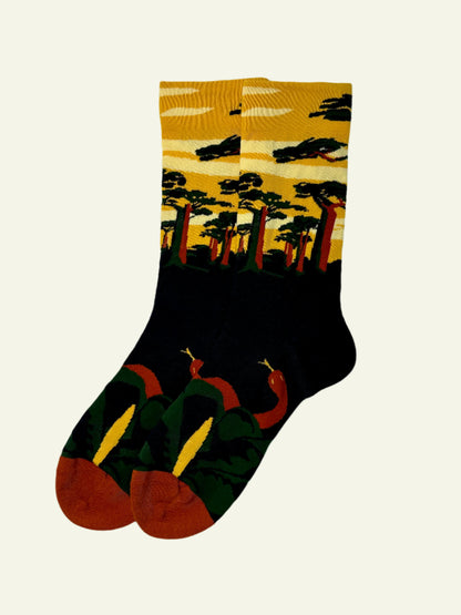 Twilight Jungle – Women's Crew Socks